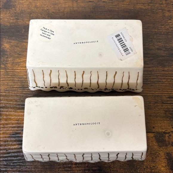 Anthropologie Holiday L'Hiver Mini Loaf Pan Set - Picture 8 of 8